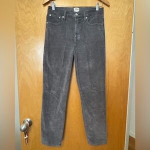 J. Crew Gray Corduroy Pants